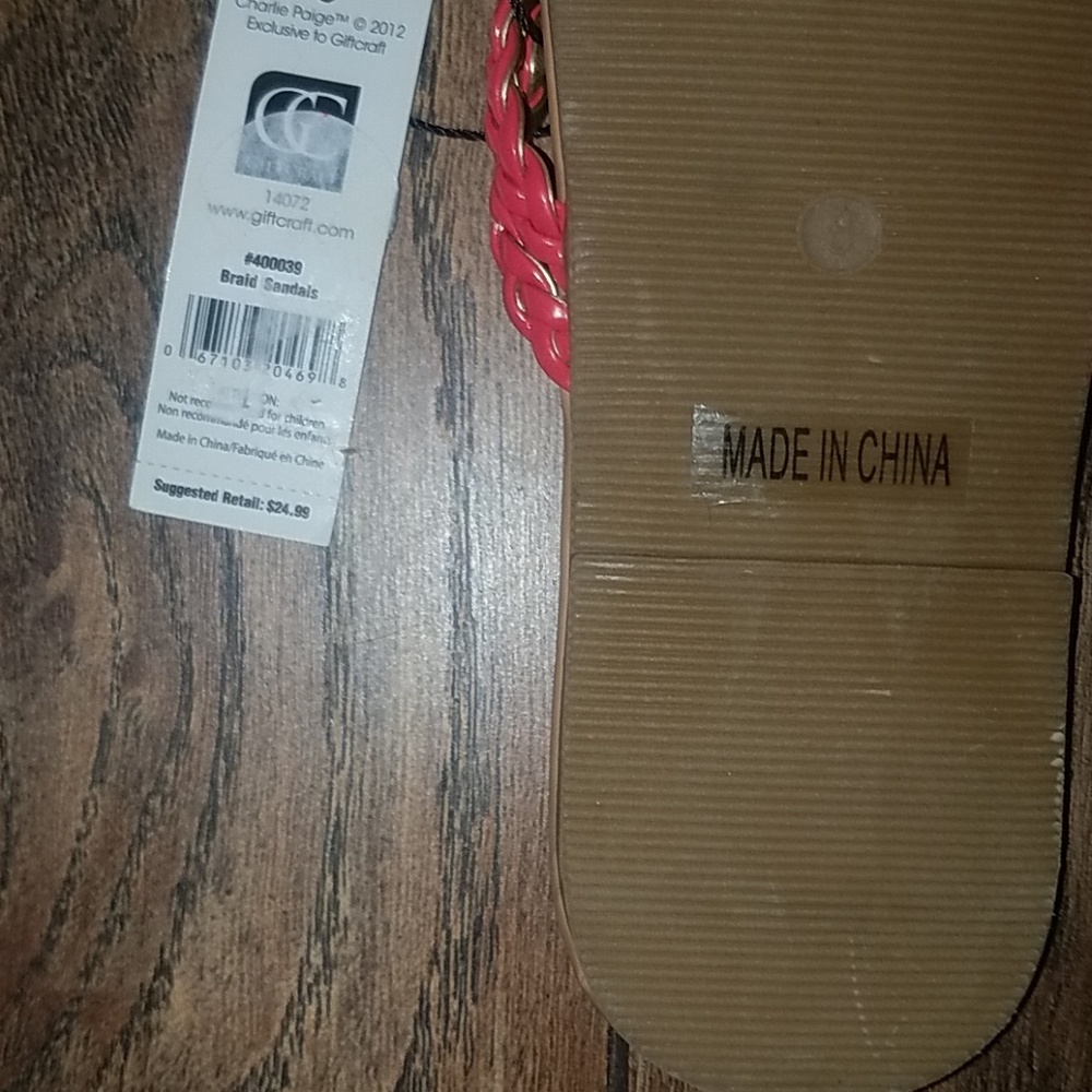 New! Coral Charlie Paige braid sandals size 8 - Picture 2 of 2